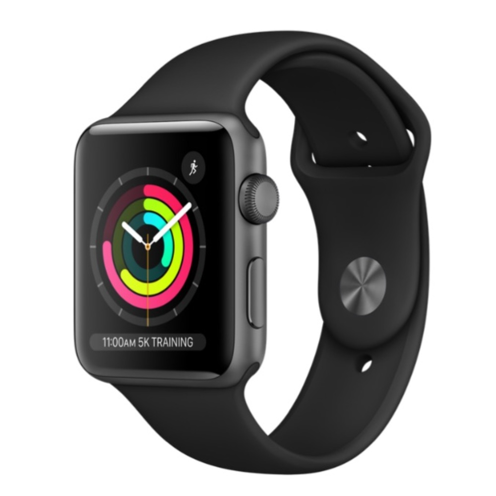 COPY - Apple Watch Space Gray Aluminum Case w/ Sport Band